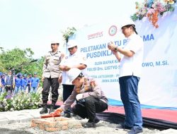Peletakan Batu Pertama Oleh Kapolri Dalam Pembangunan Gedung Pusdiklat SPSI di Kawasan Jatiluhur – Purwakarta