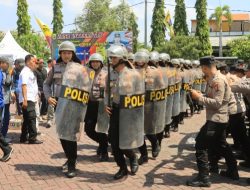 Ratusan Personel Polres Probolinggo Simulasikan Pengamanan Pilkada 2024