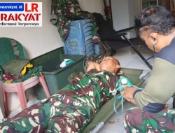 Pastkan Kondisi Tetap Prima, Satgas TMMD ke-123 dan Warga Gunosari Jalani Pemeriksaan Kesehatan