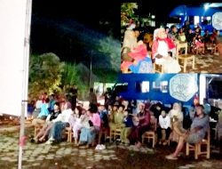 Satgas TMMD Gelar Nobar Film Perjuangan, Bangkitkan Semangat Juang Warga Gunosari