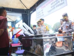 Kapolres Bondowoso Cek personel Pengamanan Pasar Ramadan