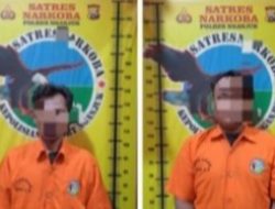 Satresnarkoba Polres Nganjuk Berhasil Tangkap 2 Tersangka Pengedar Narkoba Jumlah Besar