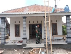 Danramil 0822/01 Bondowoso, Monitoring Pembangunan Musholla TMMD ke 123 di Desa Gunosari