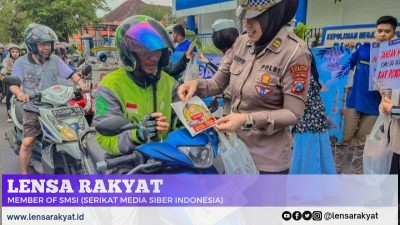 “Mudik Aman, Keluarga Nyaman”: Polres Jember Pasang Stiker dan Papan Imbauan