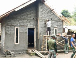 Sulap Gubuk Reyot Menjadi Rumah Megah, Kerja Keras TMMD 123 Bondowoso Capai 80%