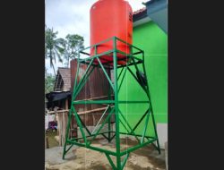 Warga Gunosari Sambut Gembira Tandon Air TMMD 123 Yang Siap Digunakan