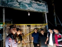 Cegah Gangguan KAMTIBMAS Selama Ramadhan, Polres Pasuruan Segel Cafe Karaoke di Desa Sengonagung