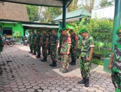 Apel Pagi dan Jam Danramil Ditekankan Perintah Kasdim Koramil 0822/01 Waspada Saat Mudik