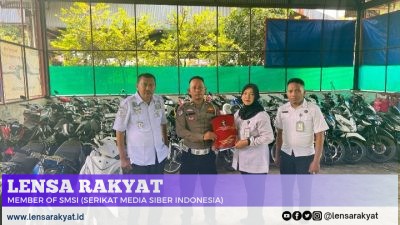 Puluhan Motor Barang Bukti Hasil Ops Terpadu Polres Pasuruan Kota Diamanakan di Gudang Rubasan II Jatim