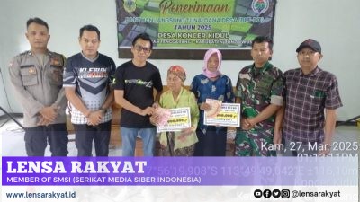 Jelang Lebaran 1446 H, Warga Koncer Kidul Terima BLT Rp 900 Ribu, Babinsa Ikut Kawal Penyaluran