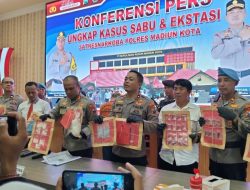 Polres Madiun Kota Berhasil Amankan Pengedar Narkoba dan Sita 1 Kilogram Sabu