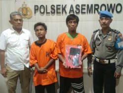 Curi Motor, Dua Residivis Diamankan Unitreskrim Polsek Asemrowo Surabaya Saat Dihajar Warga