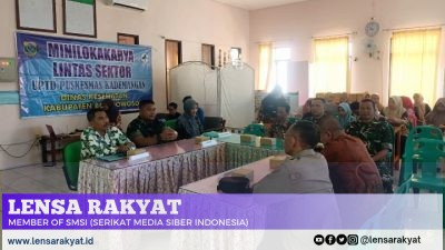 Tingkatkan Kesehatan Masyarakat, Danramil 0822/01 Bondowoso Hadiri Minilok Lintas Sektor