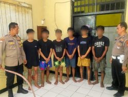 Aksi Tawuran Libatkan 6 Remaja Digagalkan Oleh Polisi dan Masyarakat Bulak Cumpat Barat Surabaya