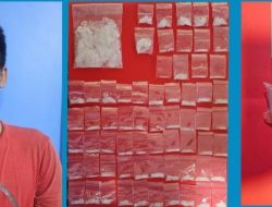 Polres Pelabuhan Tanjungperak Amankan Kurir Sabu Asal Sidoarjo dan 65 Poket Sabu Disita
