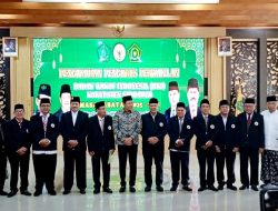 Saat Pengukuhan Pengurus Perwakilan BWI Sidoarjo,Bupati Subandi Siap Support Percepatan Sertifikat Wakaf