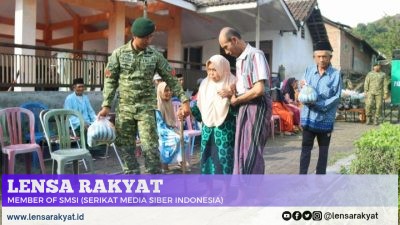 Yonif 514/SY Gelar Pengobatan Gratis dan Bagikan 200 Paket Sembako untuk Warga Kaligedang