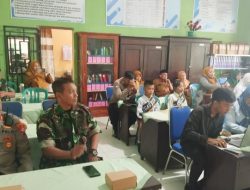 Bati Tuud Koramil 01 Bondowoso Beserta Anggota Hadiri Kegiatan Fasilitasi dan Pendampingan Verifikasi/Wawancara di SDN 1 Tamansari