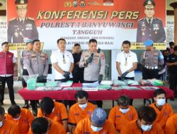 Polresta Banyuwangi Berhasil Ungkap Kasus Narkoba Sita 2 Kilogram Sabu