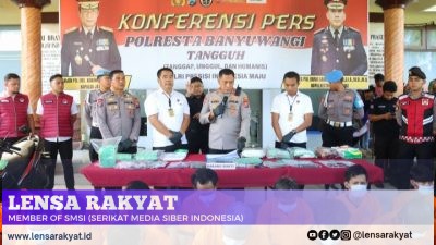 Polresta Banyuwangi Berhasil Ungkap Kasus Narkoba Sita 2 Kilogram Sabu