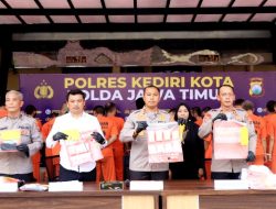 Berantas Narkoba Polres Kediri Kota Berhasil Amankan Puluhan Tersangka