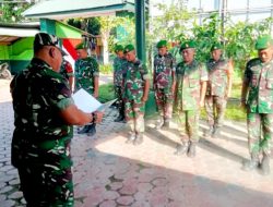 Danramil 0822/01 Bondowoso Gelar Apel Pagi Tekankan Kesehatan Anggota dan Hindari Judi Online