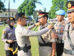 Kapolres Bondowoso Pimpin Upacara Serah Terima Kasat dan Kapolsek jajaran