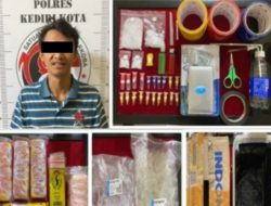 Polres Kediri Kota Amankan Seorang Pemuda Tersangka Pengedar Narkoba