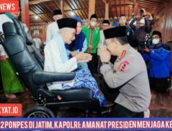 Kunjungi 2 Ponpes di Jatim, Kapolri: Amanat Presiden Menjaga Kerukunan