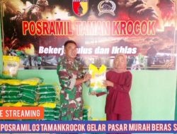 Stabilkan Pasokan dan Harga Pangan, Danposramil 03 Tamankrocok Gelar Operasi Pasar Murah Beras SPHP