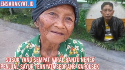 Sosok Yang Sempat Viral dan Curi Perhatian Warga Karena Membantu Nenek Penjual Sayur Ternyata Seorang Kapolsek
