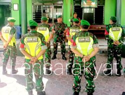 Danramil 0822/01 Kota Pimpin Apel Pagi Jelang Unjuk Rasa di Depan Kantor DPRD Bondowoso