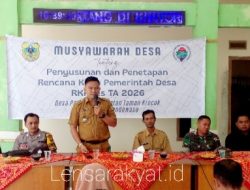 Musdes Penyusunan RKPDes 2026 Desa Paguan, Camat Tamankrocok : Antisipasi Berita Hoaks Jaga Etika Komunikasi & Informasi