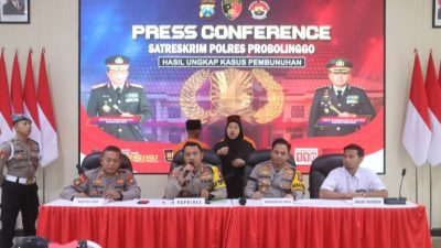 Polres Probolinggo Berhasil Tangkap Ayah dan Anak Tersangka Pembunuhan Maut di Sukapura