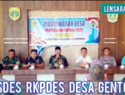 Musdes RKPDes Desa Gentong, Camat Taman Krocok : Partisipasi 3 Pilar Wujudkan Pembangunan Yang Bermakna