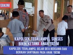Pulihkan Kepercayaan Masyarakat, Kapolsek Tegalampel Gelar Doa Bersama dan Santuni Anak Yatim