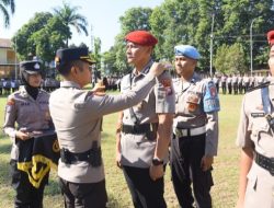 Kapolres Bondowoso Pimpin Upacara Serah Terima Jabatan Kasat Reskrim Polres Bondowoso