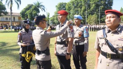 Kapolres Bondowoso Pimpin Upacara Serah Terima Jabatan Kasat Reskrim Polres Bondowoso