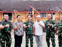 Danramil 01/ Kota Dampingi Dandim 0822 Bondowoso Sosialisasi Program Strategis Nasional di SMKN 1 Bondowoso