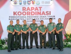 Danramil 0822/01 Bondowoso Rakor di Surabaya Perkuat Sinergitas dengan Forkopimda untuk Jaga Kerukunan dan Keutuhan Masyarakat