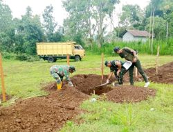 Danramil 0822/01 Bondowoso Kawal Pembangunan Kantor dan Gerai Koperasi Desa Merah Putih di Kotakulon