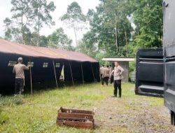 Polres Lumajang Dirikan Tenda Darurat Tanggap Bencana Erupsi Gunung Semeru