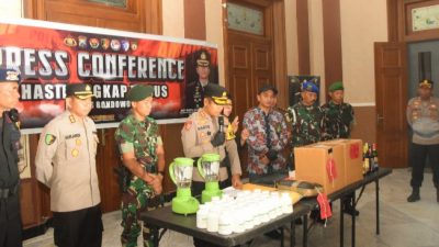 Transparansi di Akhir Tahun, Polres Bondowoso Papar Capaian Hukum dan Pemusnahan Barang Bukti