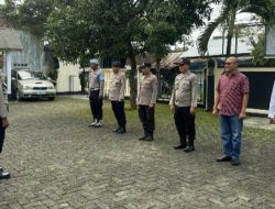Siap Kawal Nataru 2026, Wakapolsek Tegalampel Pimpin Apel Kesiapan Personel