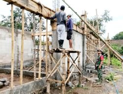 Babinsa Penambangan Kawal Pembangunan Koperasi Desa Merah Putih (KDKMP) Pastikan Sesuai Target