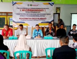 Wujudkan Desa Mandiri, Desa Klabang Gelar Musrenbang untuk Kesejahteraan Sosial dan Pangan Berkelanjutan