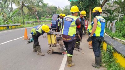 Binamarga Provinsi Turun Tangan Perbaiki  Jembatan Vital Bondowoso-Besuki yang Retak Parah