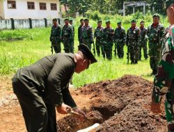 Dipimpin Danramil 0822/01 Kota, Pemakaman Militer Purnawirawan Peltu Abdul Amin Berlangsung Khidmat