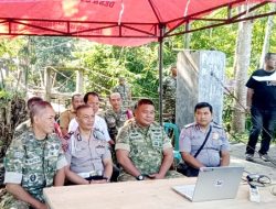 Wujud Nyata Kehadiran Negara, Danramil 0822/01 Kota Pimpin Vidcon Groundbreaking Jembatan Penghubung