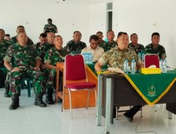 Danramil 0822/01 Bondowoso Hadiri Video Conference Evaluasi Percepatan Pembangunan KDKMP oleh Kasterad di Desa Taman, Grujugan